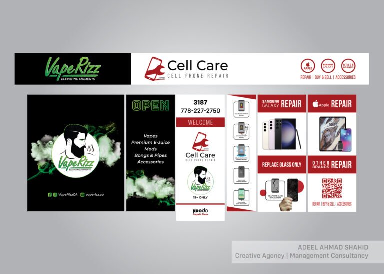 Cell Care & VapeRizz Shop Branding