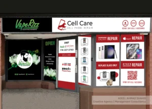 Cell Care & VapeRizz Shop Branding